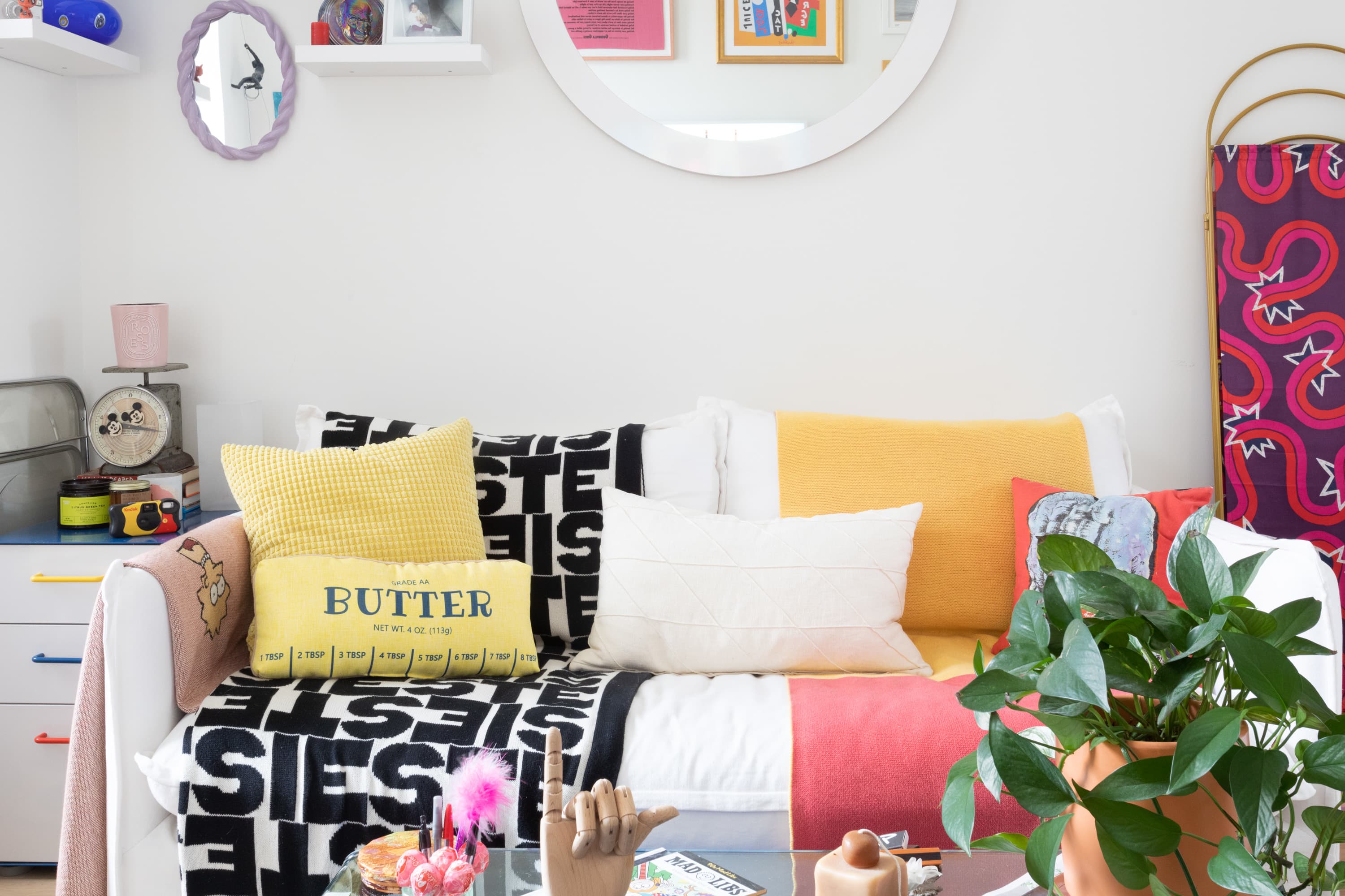 This $25 Candy Accent Pillow Is a Sweet Holiday Addition